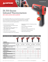 Thumbnail of document Data Sheet - IR-712 Infrared Thermometer